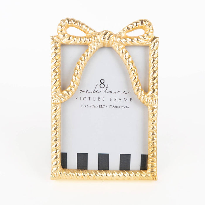8 Oak Lane Gold Bow 5x7 Picture Frame