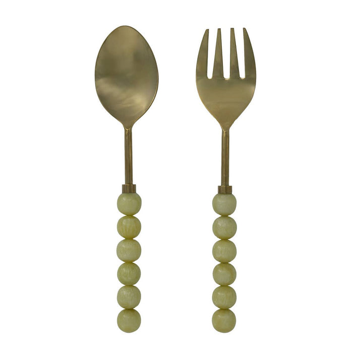 Godinger Set of Two Hyaline Bubble Salad Servers - Nude