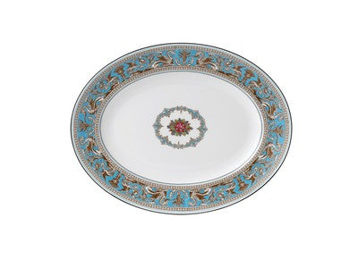 Wedgwood Florentine Turquoise Oval Dish - La Belle Table - 50102603001