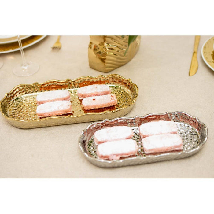 Aulica Silver rectangular dish 25x11.5x3cm