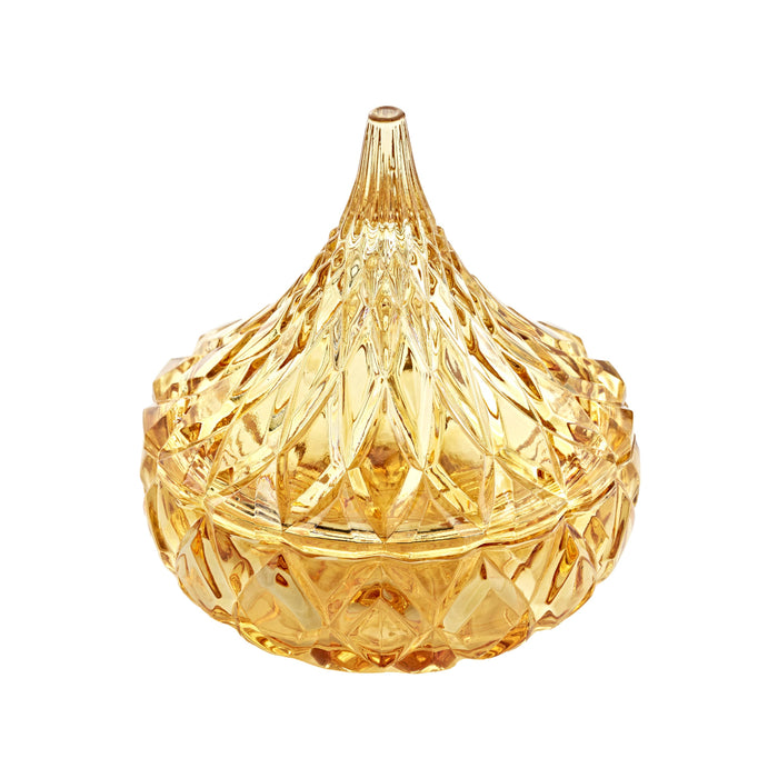 Godinger Hershey KISSES Candy Jar / Dish - Golden