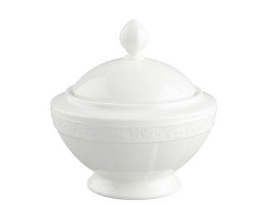 Villeroy and Boch White Pearl Sugar/jampot - La Belle Table - VB1043890960