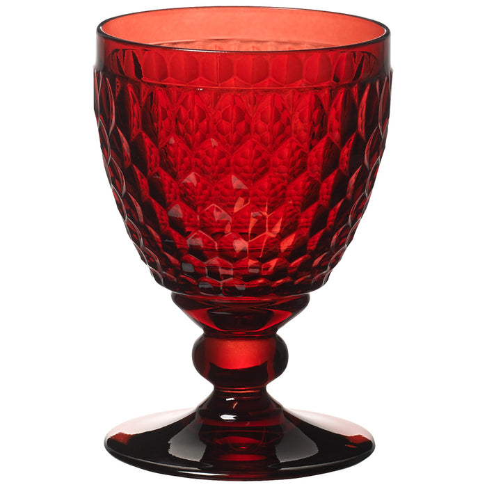 Villeroy and Boch Boston Coloured Red Wine Goblet Red Set of 4