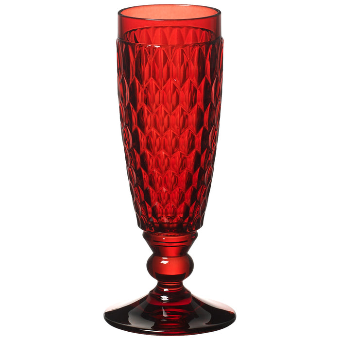 Villeroy and Boch Boston Coloured Champagne Flute Red Set of 4