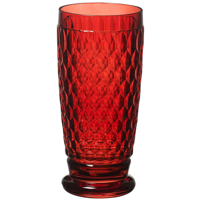 Villeroy and Boch Boston Coloured Highball Tumbler Red Set of 4