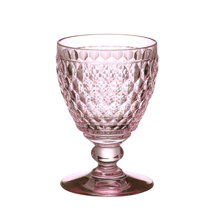 Villeroy and Boch Boston Coloured Water Goblet Rose Set of 4