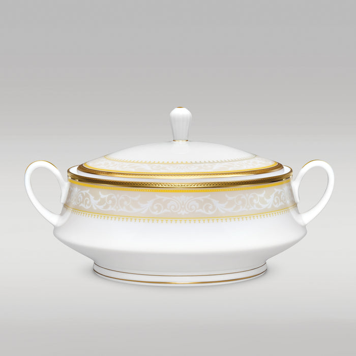 Noritake Glendonald Gold Covered Vegetable Dish