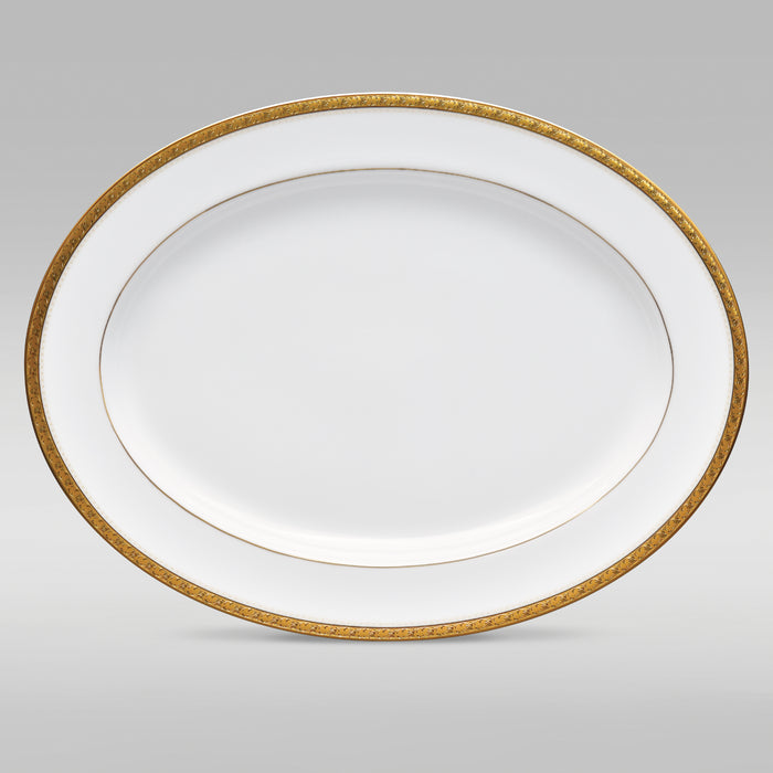 Noritake Charlotta Gold Oval Large Platter