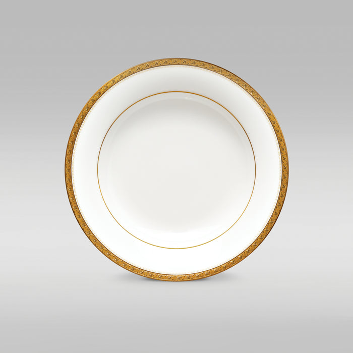 Noritake Charlotta Gold Soup Plate Rimmed