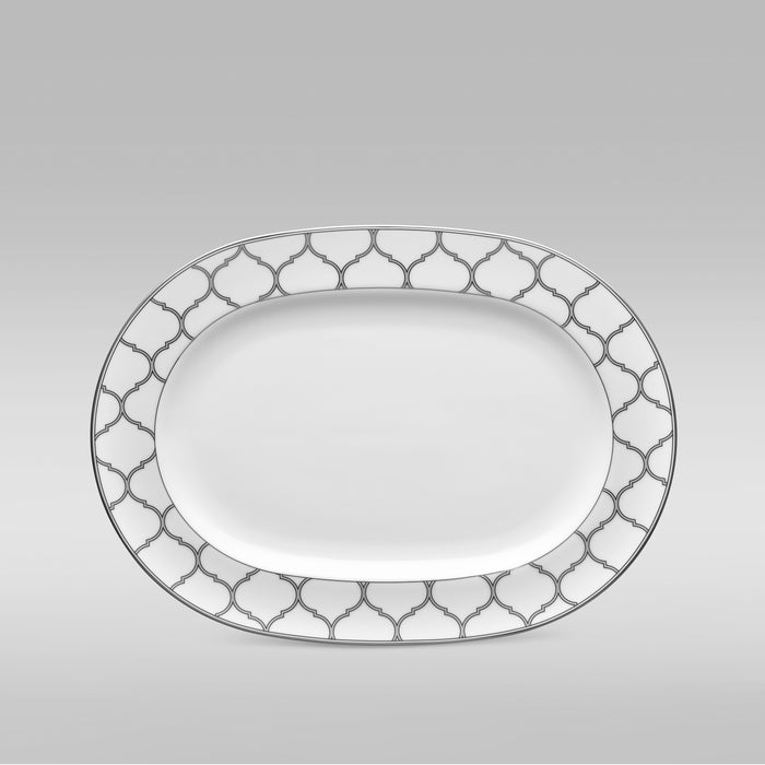 Noritake Eternal Palace Platinum Oval Platter