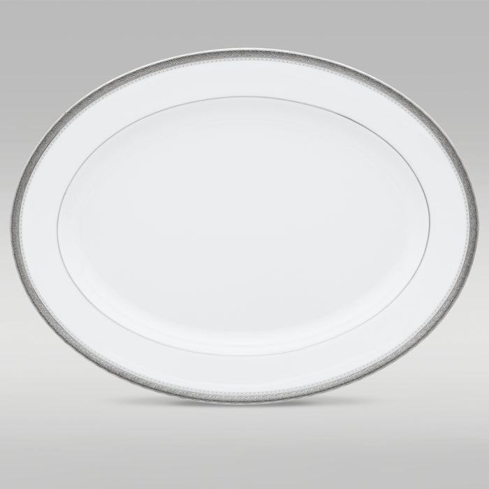 Noritake Charlotta Platinum Oval Large Platter