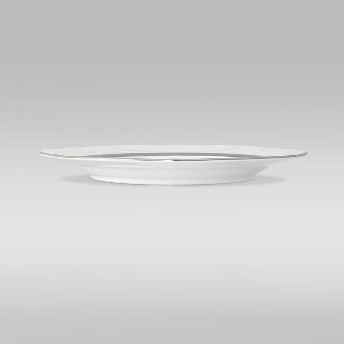 Noritake Charlotta Platinum Scalloped Accent Plate