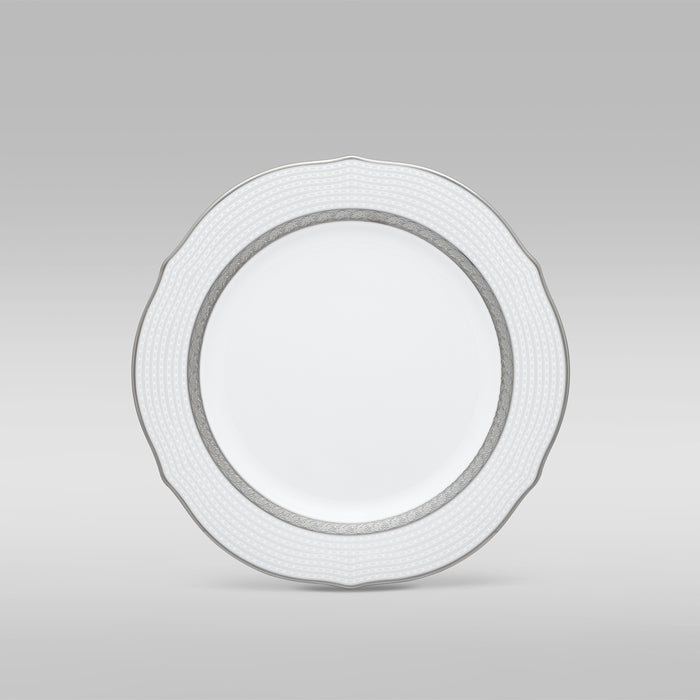 Noritake Charlotta Platinum Scalloped Accent Plate