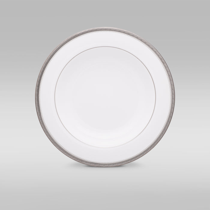Noritake Charlotta Platinum Soup Plate Rimmed