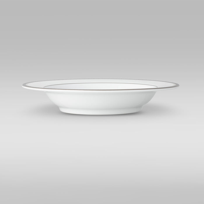 Noritake Charlotta Platinum Soup Plate Rimmed
