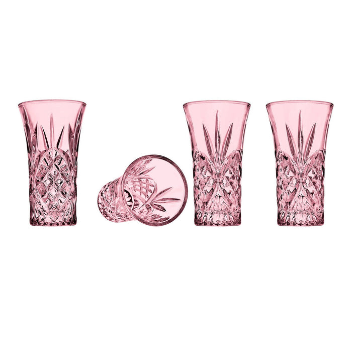 Godinger Dublin Crystal Blush Shooters, Set of 6