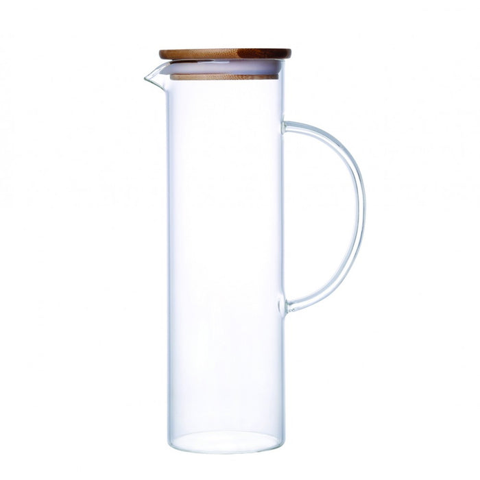 Aulica Borosilicate Glass Jug with Bamboo Lid - La Belle Table - 212501