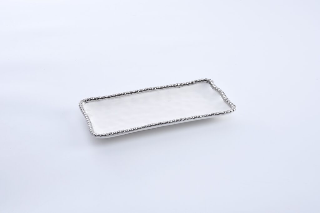 Pampa Bay Salerno Small Rectangular Tray - La Belle Table - PB2431-W