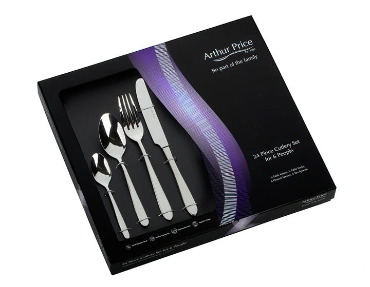 Arthur Price Classics Willow 24 pc  Boxed Set 6 Person Place Setting