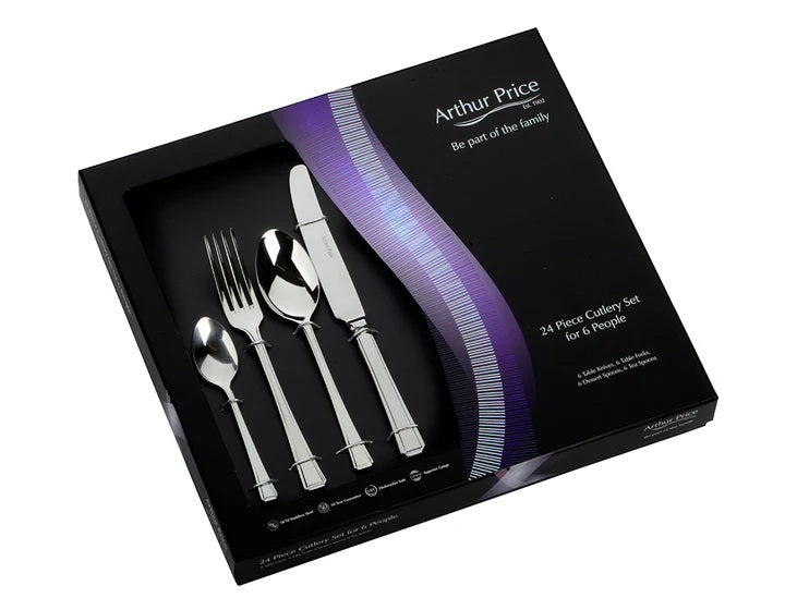 Arthur Price Classics Harley 24 pc Boxed Set 6 Person Place Setting