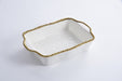 Pampa Bay Golden Salerno Rectangular Baking Dish - La Belle Table - PB2658-WG