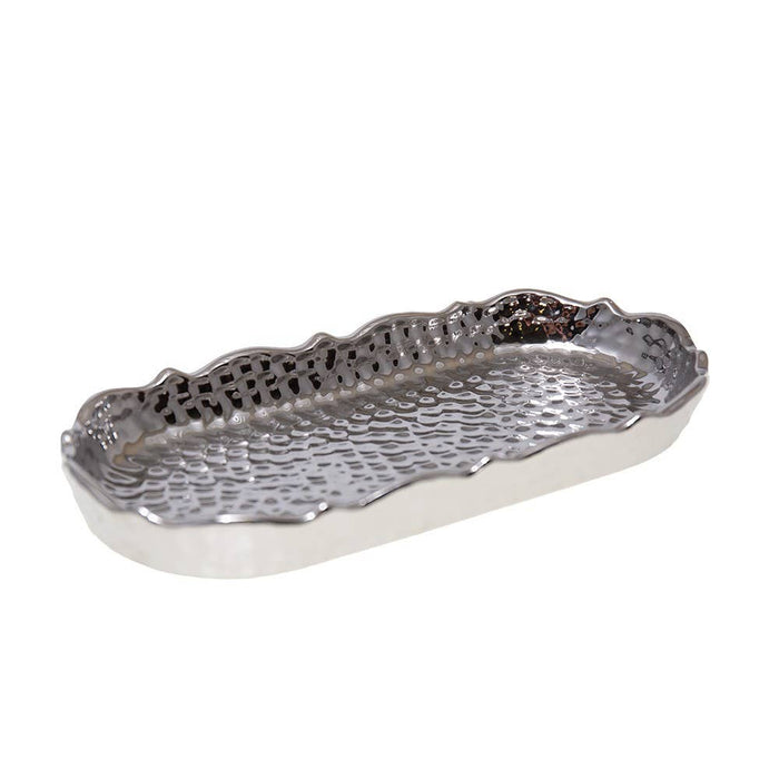 Aulica Silver rectangular dish 25x11.5x3cm