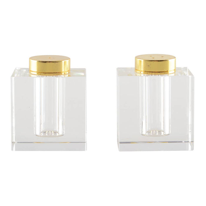 Aulica Square Golden Salt And Pepper Shaker