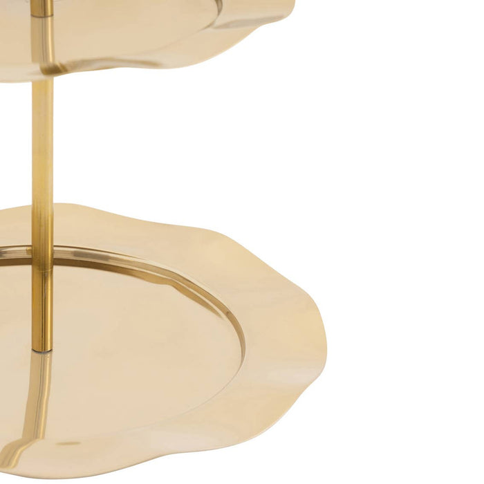 Godinger Lilliput Stainless Steel Serving Stand Gold