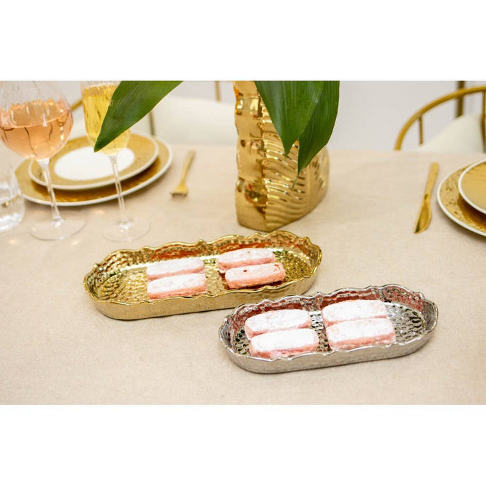 Aulica Silver rectangular dish 25x11.5x3cm