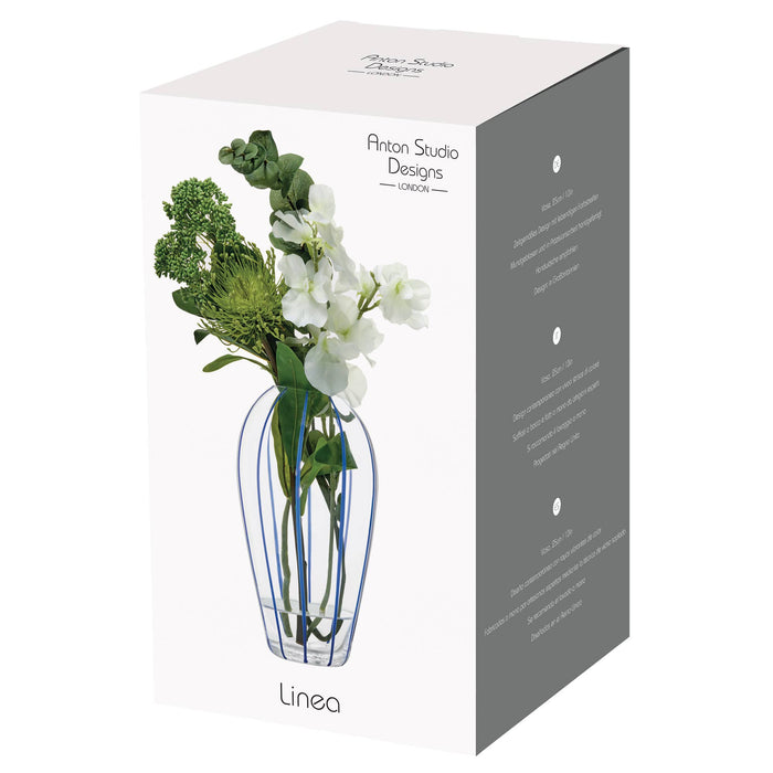 ASD Linea Blue Glass Vase - Decorative Vase