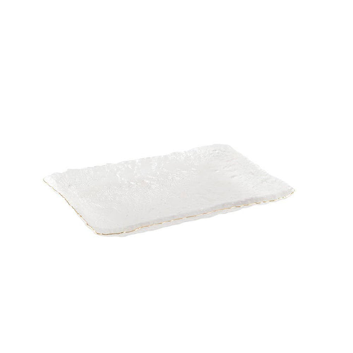 Aulica Gold-edged cake dish 23x14.5x2.5cm