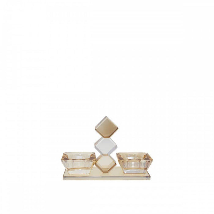 Aulica Double amber salt and pepper shaker 15.5x6x11cm