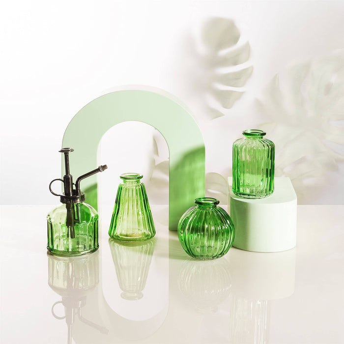 Sass & Belle Green Glass Bud Vases - Set Of 3