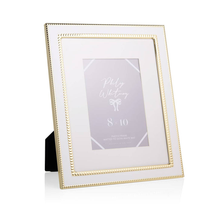 Godinger Photo Frame 8x10" White & Gold