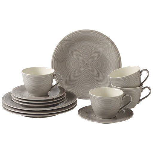 Like by Villeroy and Boch Color Loop Stone Breakfast Set 12pcs - La Belle Table - 19-5282-9028