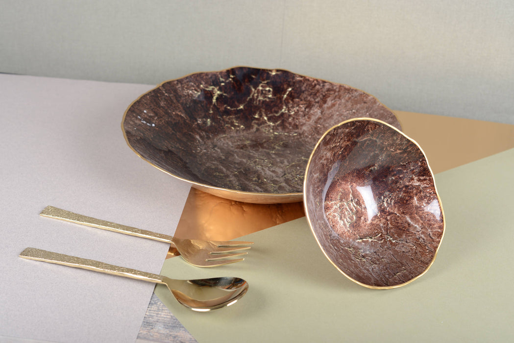 Aulica Golden Textures Salad Cutlery