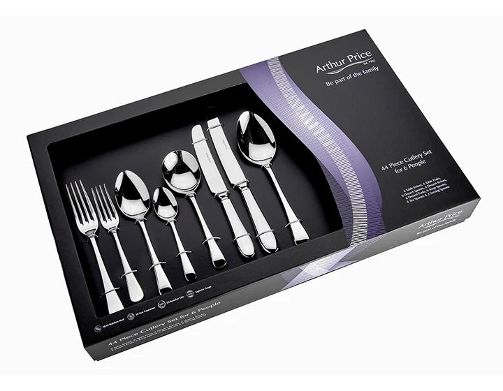 Arthur Price Classics Old English 44 pc Boxed Set 6 Person Place Setting