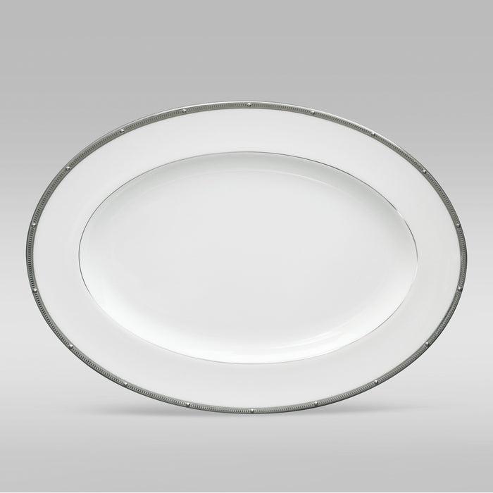 Noritake Rochelle Platinum Large Oval Platter