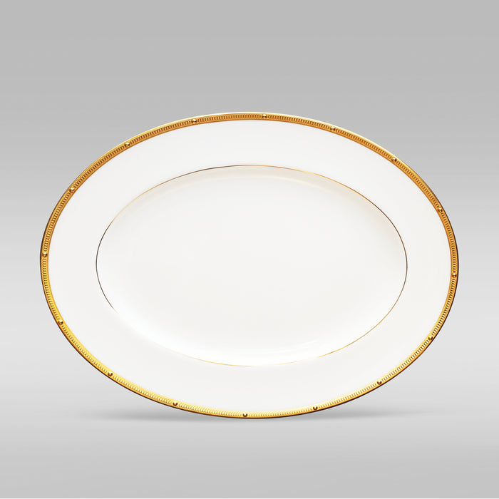 Noritake Rochelle Gold Oval Medium Platter
