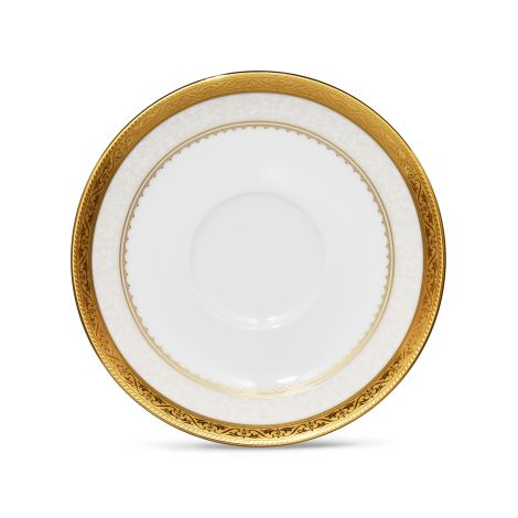 Noritake Odessa Gold Tea Saucer Set Of 4 - La Belle Table - 4874 - 403