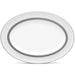 Noritake Odessa Platinum Oval Platter Medium - La Belle Table - 4875-413