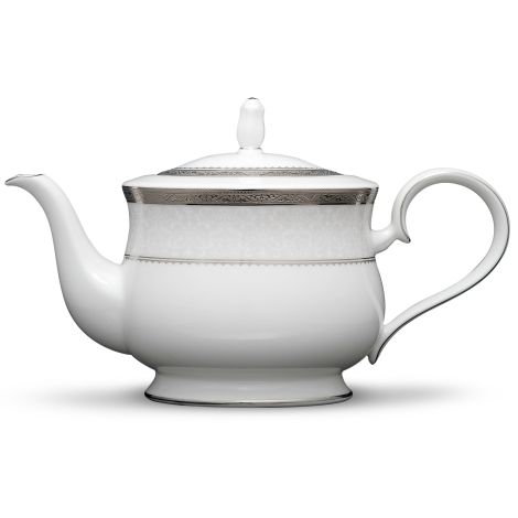 Noritake Odessa Platinum Tea Pot - La Belle Table - 4875-427