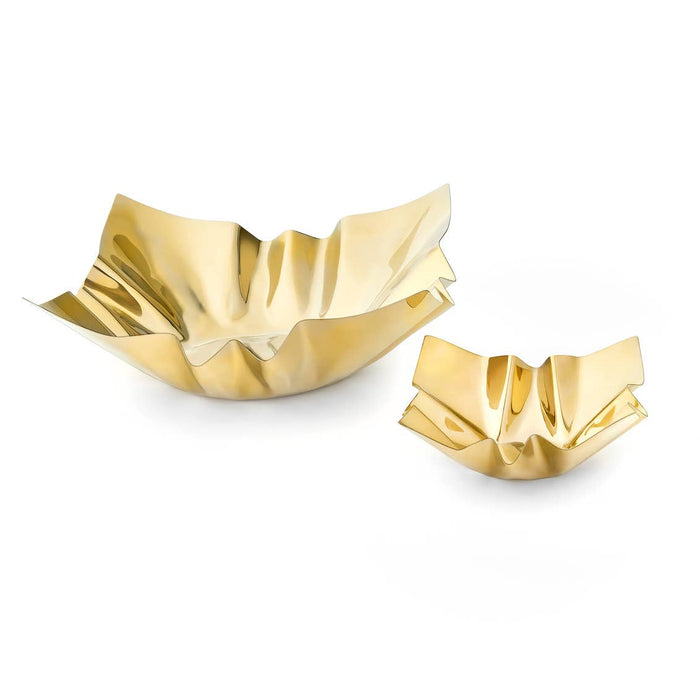 Godinger Cerro Small Gold Square Bowl