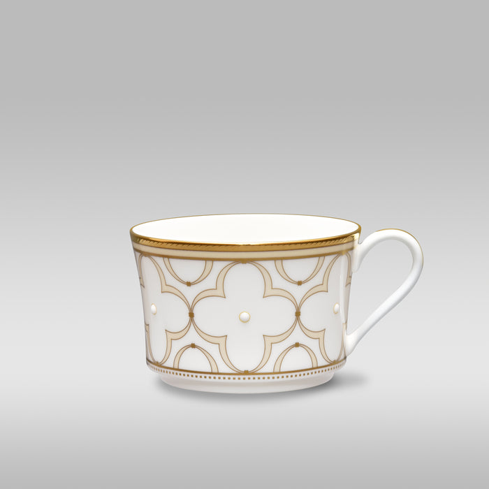 Noritake Trefolio Gold Tea/Coffee Cup Set of 4