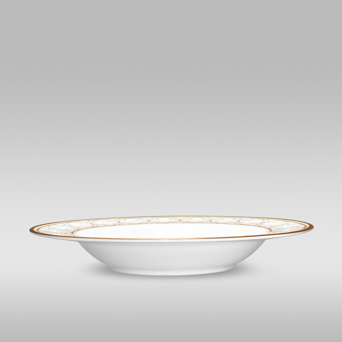 Noritake Trefolio Gold Rimmed Soup Plate