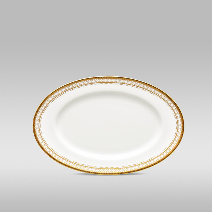 Noritake Trefolio Gold Butter Relish Tray