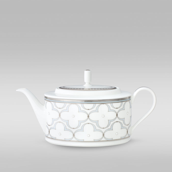 Noritake Trefolio Platinum Teapot W/Cover