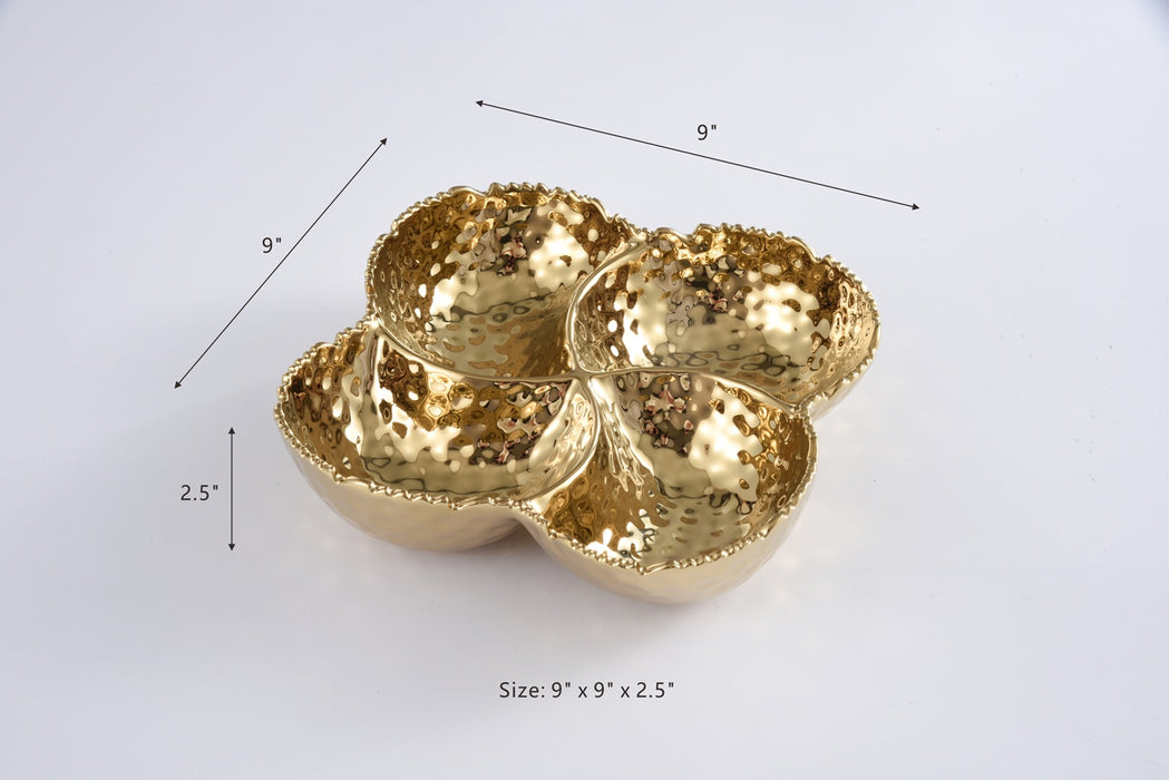 Pampa Bay Golden Millennium 4 Section Bowl
