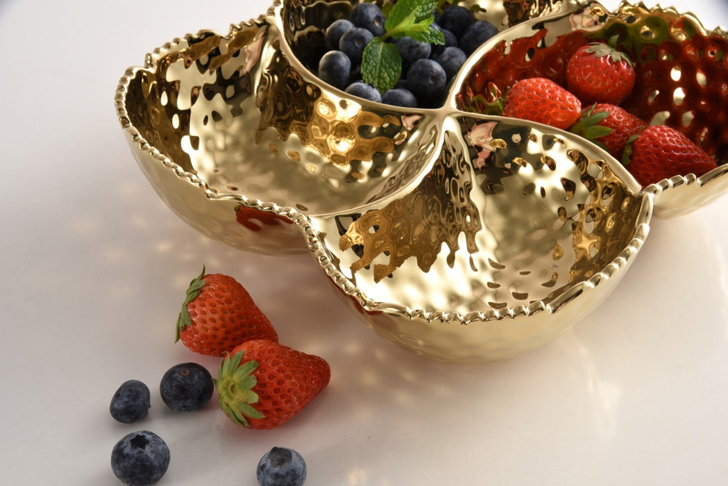 Pampa Bay Golden Millennium 4 Section Bowl