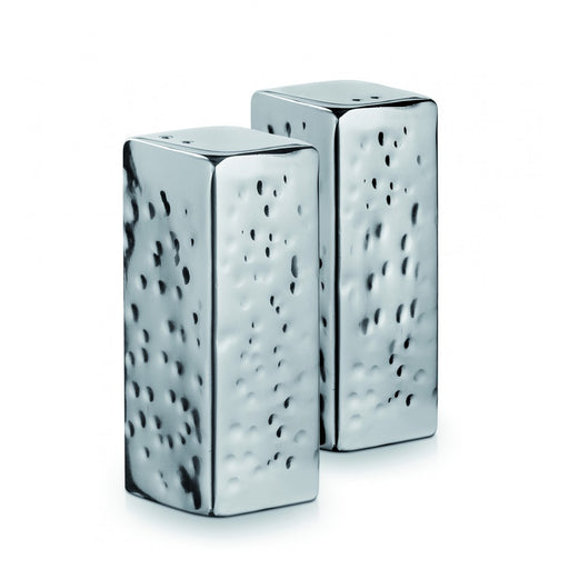 Aulica Hammered Silver Salt and Pepper set - La Belle Table - 555502